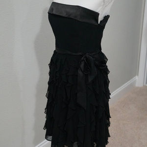 White House Black Market Black Strapless Dress